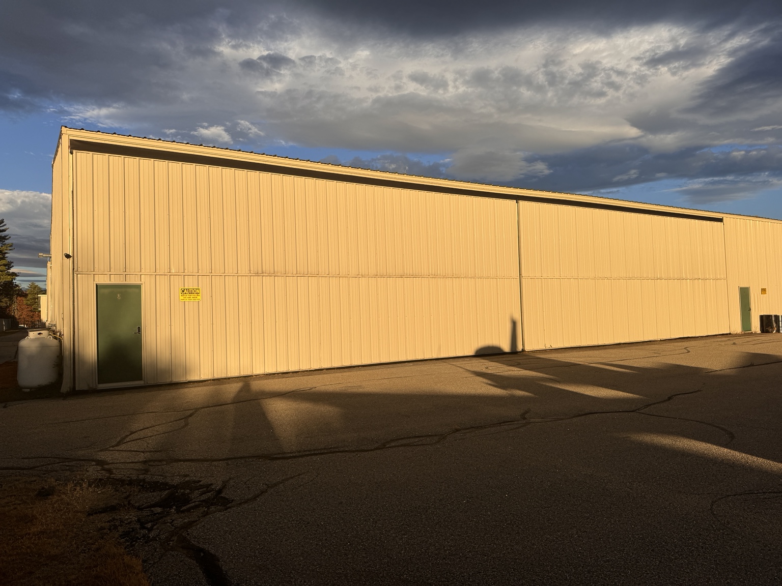 Actual Bethel hangar building and airport apron